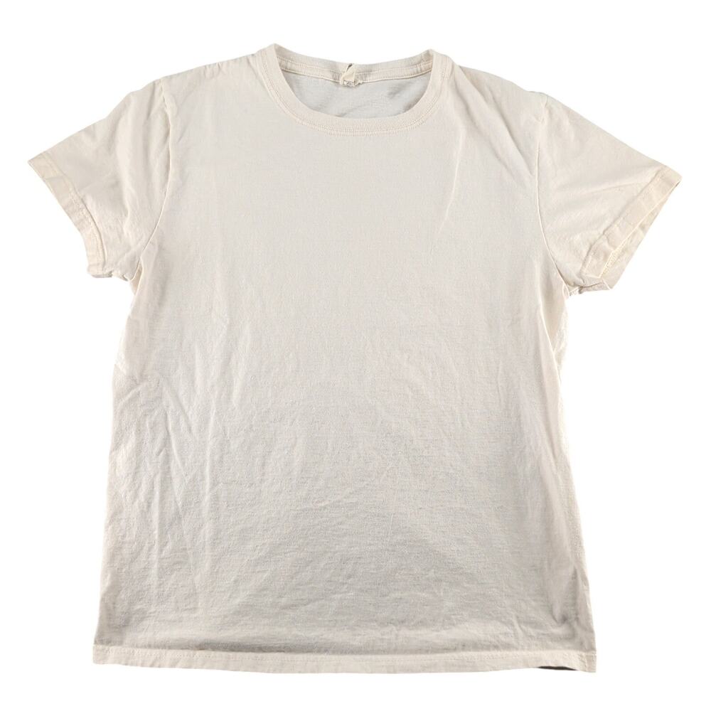 Imogene + Willie The Cotton Project Tee in Vintage White Unisex Small Minimalist